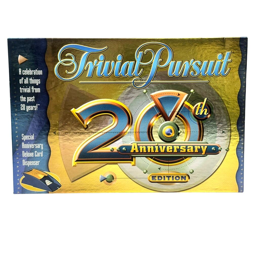 Trivial Pursuit 20th Anniversary Edition Board Game Trivia Vintage 2002 New